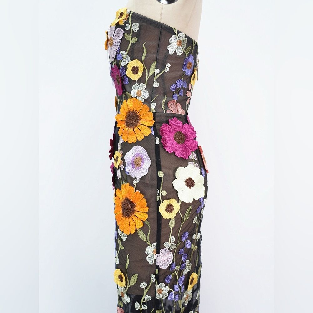 NWOT BRONX AND BANCO BOUQUET MARAYA JASMI NE MAXI DRESS, wedding guest dress - Picture 6 of 15
